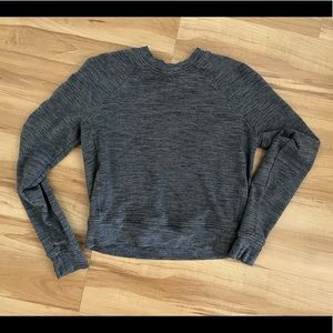 Grey LuluLemon pullover crew neck sweatshirt